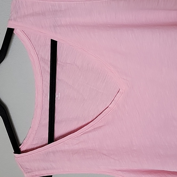 Old Navy Spring Pastel Cotton XXL pink sleeveless V neck top - Picture 3 of 6